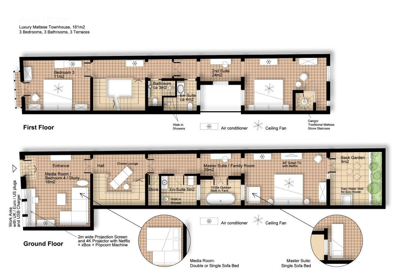 Amazing Art Deco Villa 150M To Sea With Daily Housekeeping Sliema Zewnętrze zdjęcie